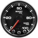2-1/16" Boost, 0-100 Psi, Spek-Pro, Black/Black