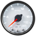 2-1/16" Pyrometer, 0-2000 °F, Spek-Pro, White/Black