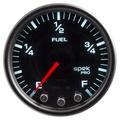 2-1/16" Fuel Level, Programmable 0-300 Ω, Spek-Pro, Black/Black