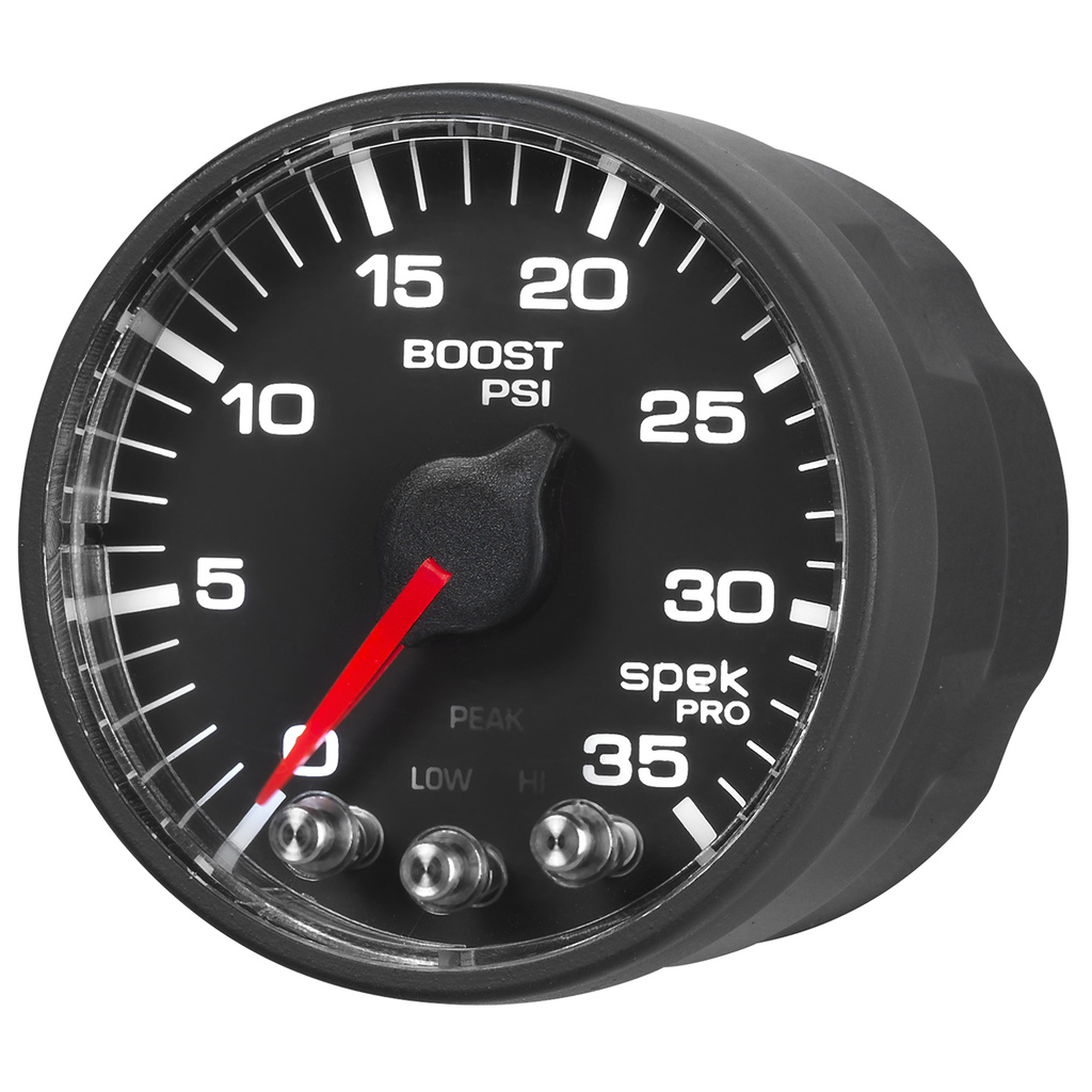 2-1/16" Boost, 0-35 Psi, Spek-Pro, Black/Black