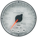 2-1/16" Oil Pressure, 0-120 Psi, Spek-Pro, Silver/Black