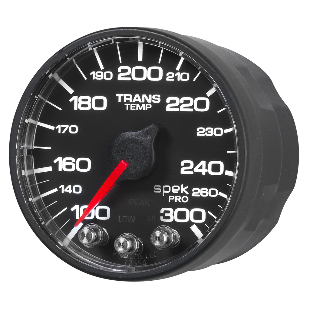 2-1/16" Transmission Temperature, 100-300 °F, Spek-Pro, Black/Black