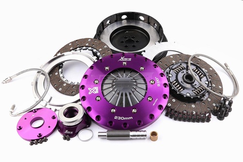 NISSAN SKYLINE coupe (R34) 2.6 Turbo 4x4 Xtreme Performance - 230mm Sprung hub Organic Twin Plate Clutch Kit Incl Flywheel & CSC 1000Nm