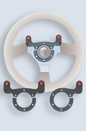 2x steering wheel Push button