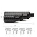 Gear Knob Cavernous Carbon (Glossy finish)