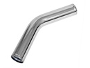 45° aluminum tube 2" Polished