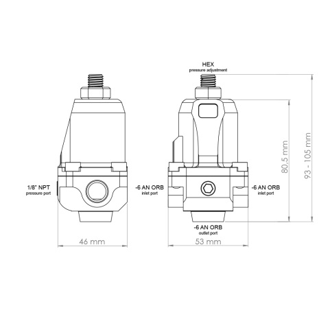Nuke Fuel Pressure Regulator FPR100s