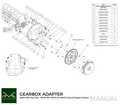 Gearbox adapter BMW M50 S50 M52 M54 / N57N N57