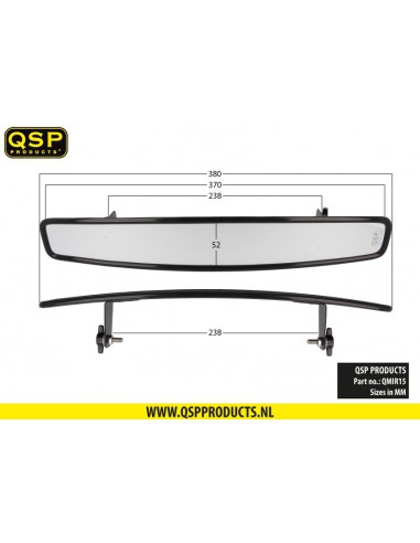 Wide angle rearview mirror