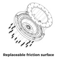 PMC Flywheel Mercedes-Benz M112 M113 M113K - BMW M57N M57N2 GS6-53DZ HGD JGA HGA - 240mm
