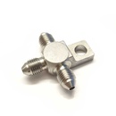 T-block to Brake pipe 3/8" -24 (AN3) Stainless steel