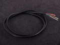Shielded cable (4 cores) black