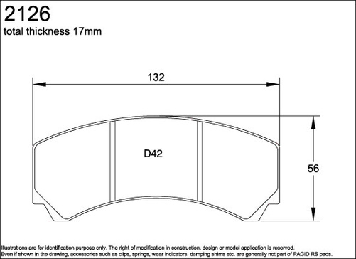 Pagid brake pads RSL29 / Gul
